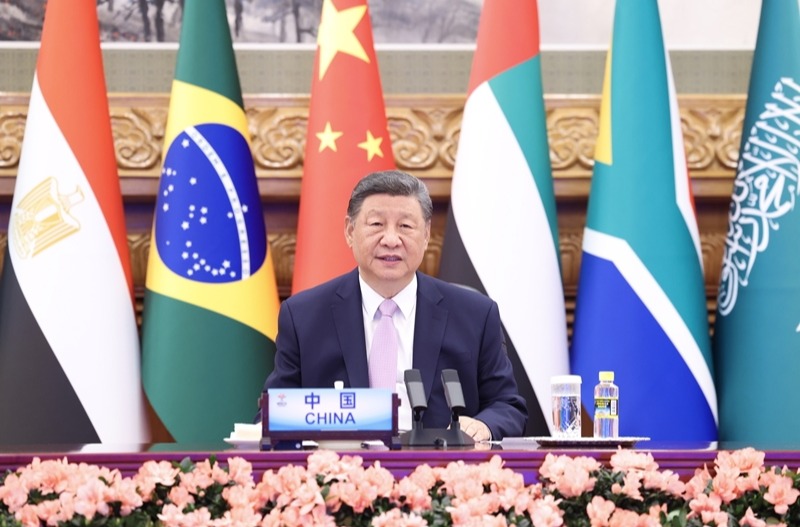 习近平出席金砖国家领导人线上峰会并发表重要讲话